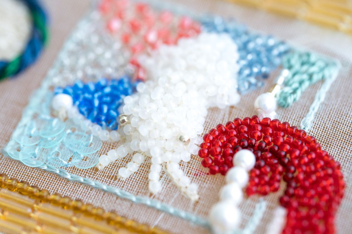 イカの刺繍