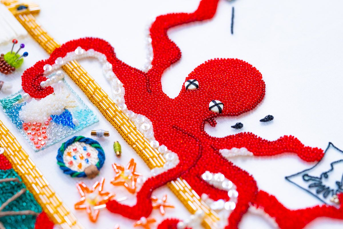 タコの刺繍
