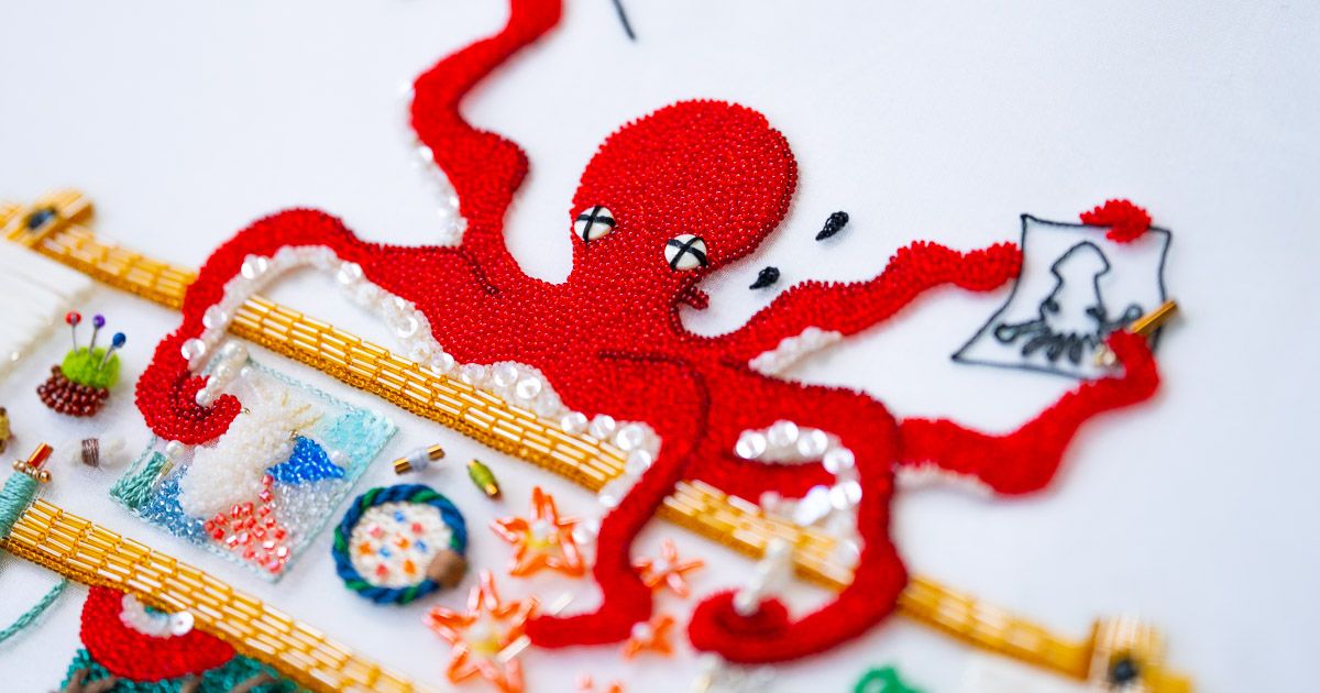 或るタコのオートクチュール刺繍作家の日常